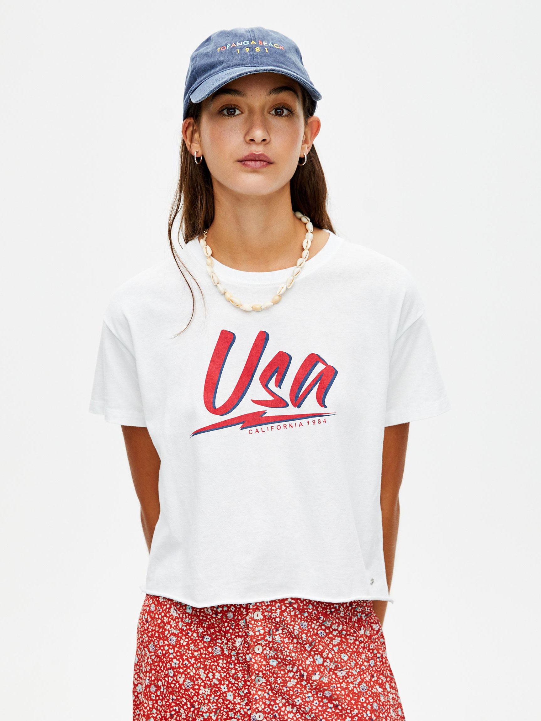 

Футболка Pull & Bear 9239353250-AAPT S Белая