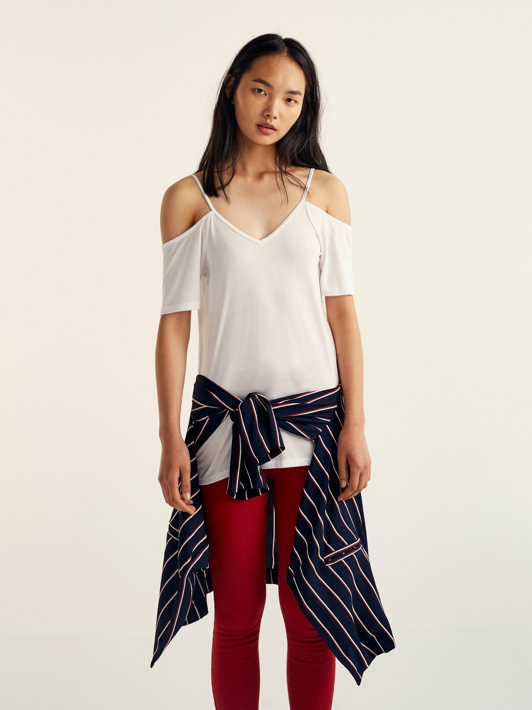 

Топ Pull & Bear 9233369250-ACTS M Белый