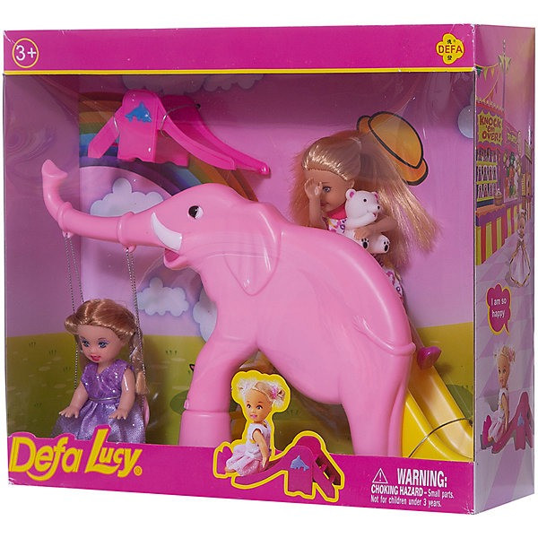 

Кукла Барби дети Defa 8277 с игровой площадкой, фиолетовый