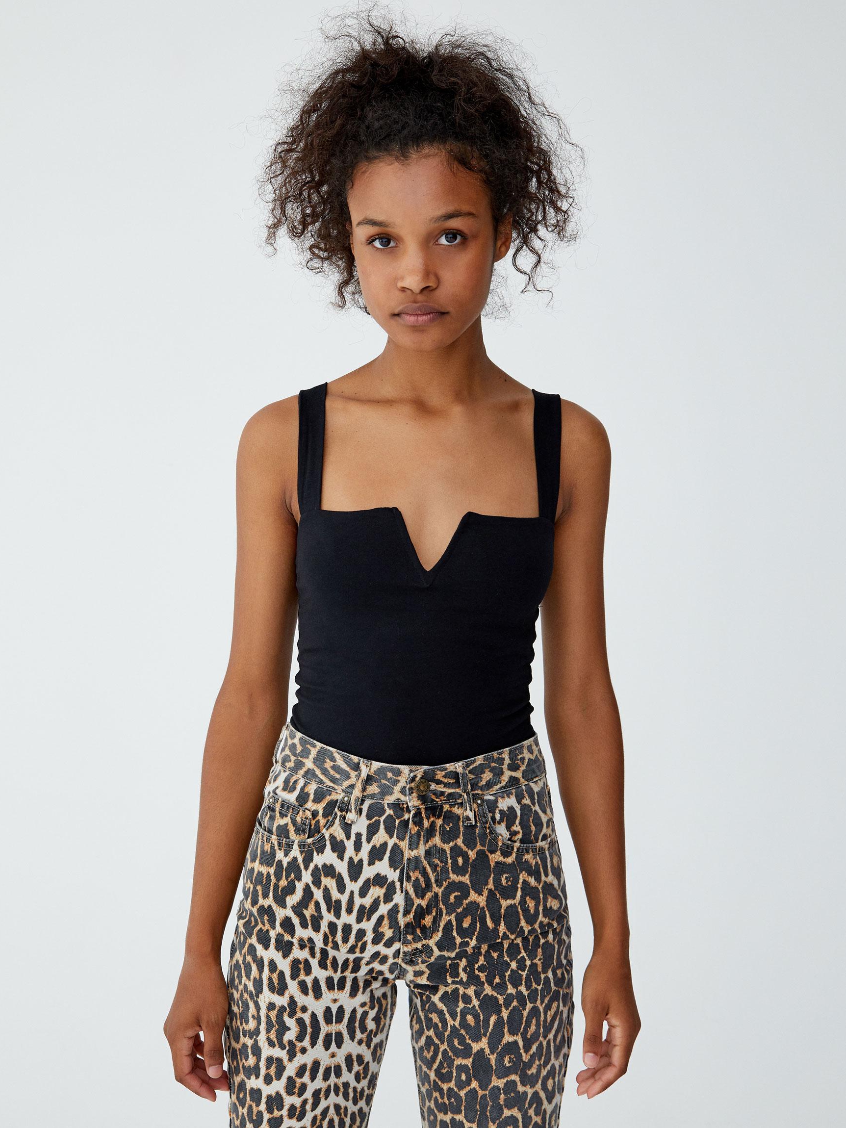 

Топ Pull & Bear 9231340800-AAAD S Черный