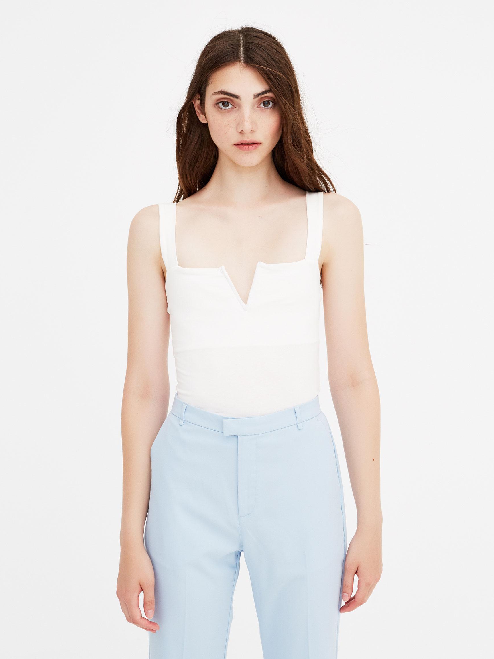 

Топ Pull & Bear 9231340712-ACTS XL Белый