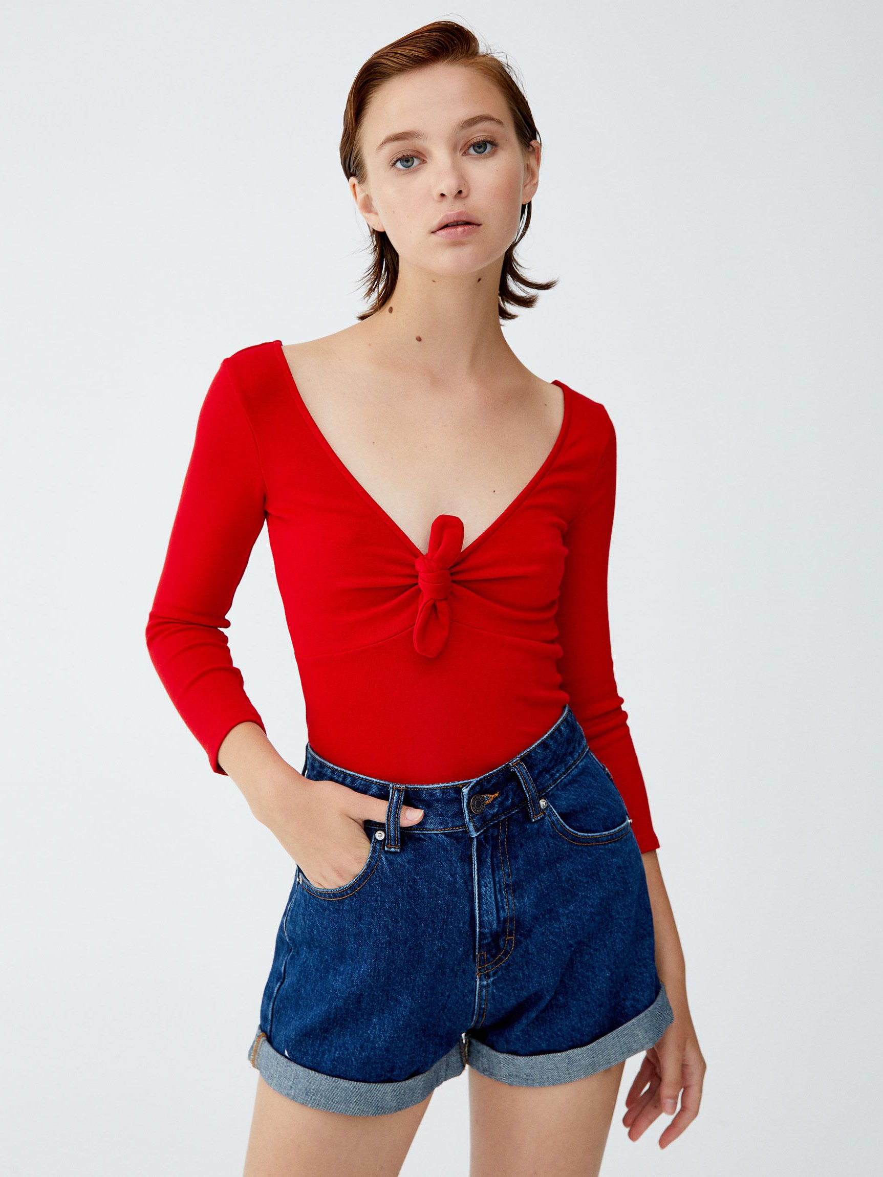 

Топ Pull & Bear 9231216600-ACVF M Красный