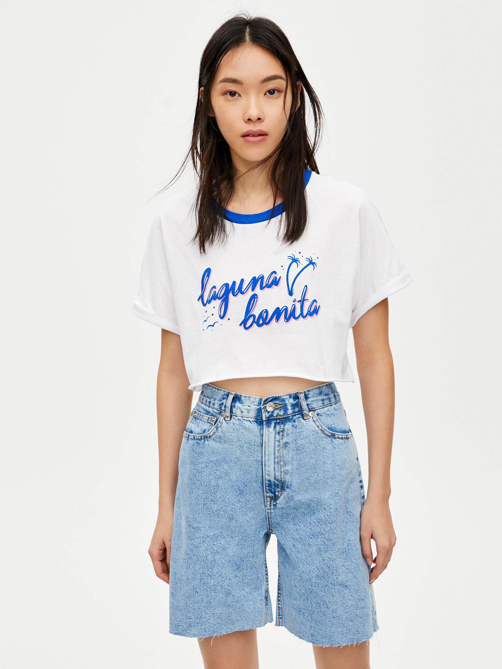 

Футболка Pull & Bear 9230303250-AAPT XL Белая