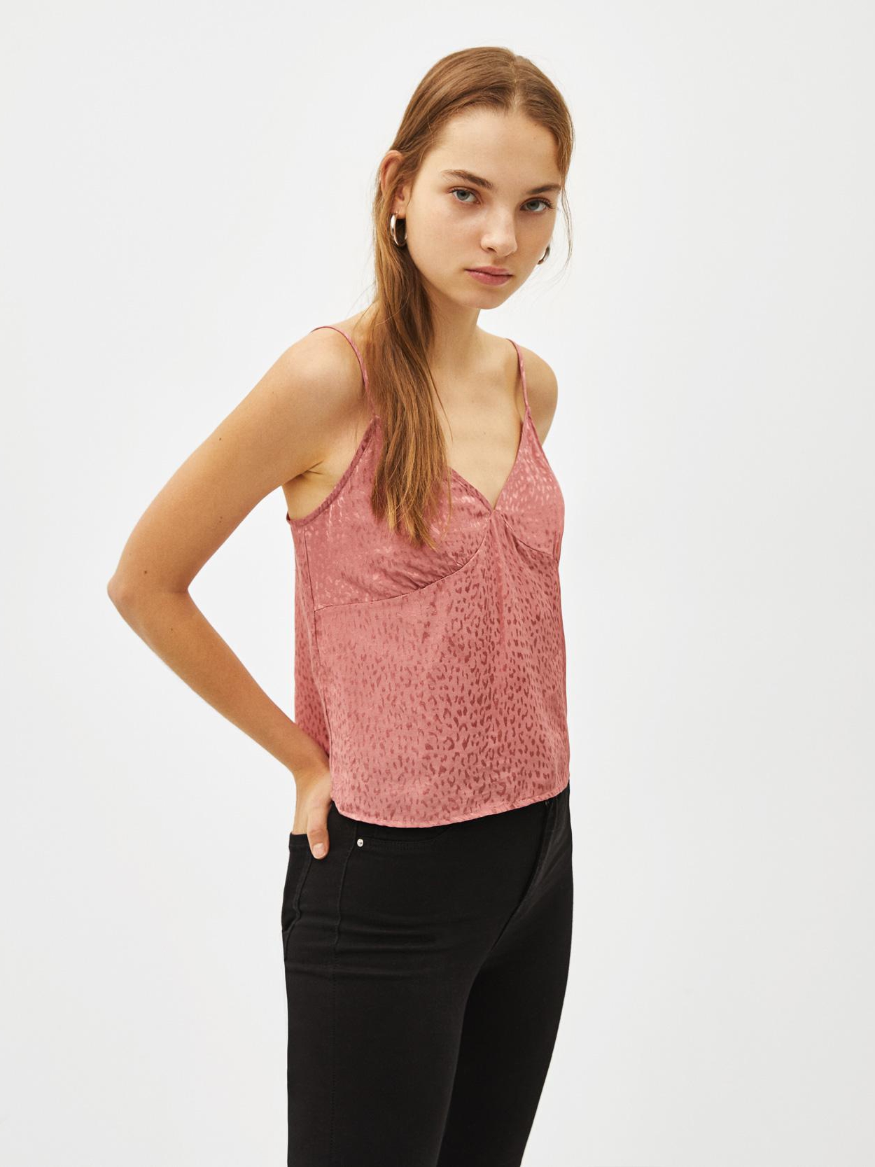 

Топ Bershka 8900187676-ACWG XS Розовый