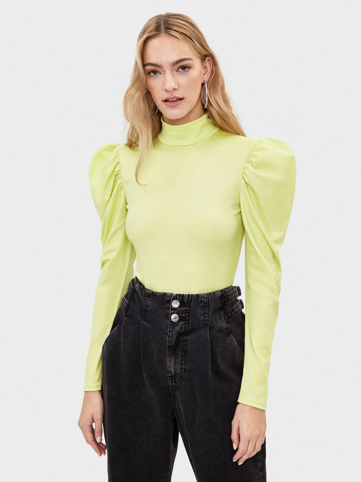 

Боди-блузка Bershka 7222813520-ACVL XS Лимонная