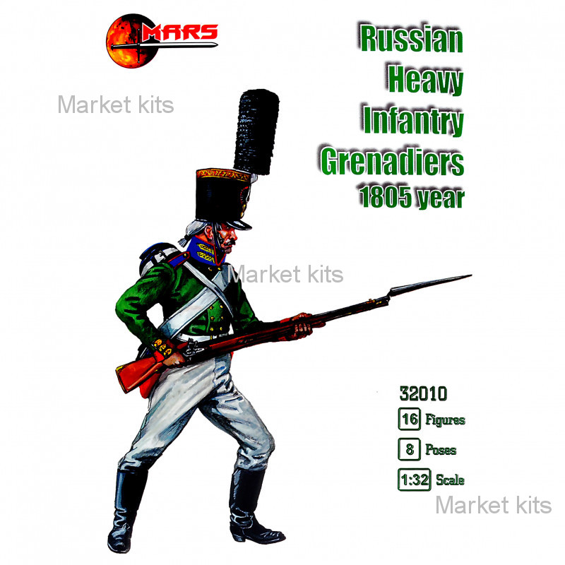 

Тяжелая пехота (Гренадеры), 1805 г. 1:32 Mars Figures (MS32010)