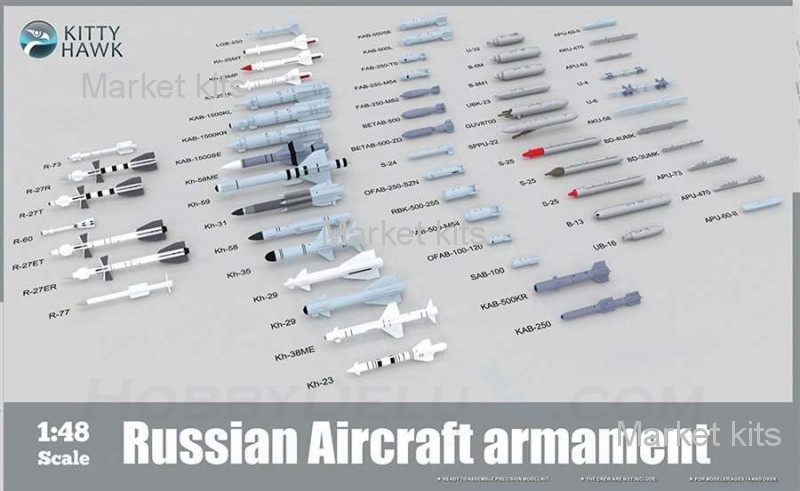 

Набор деталировки: авиационное вооружение 1:48 Kitty Hawk (KH80151)