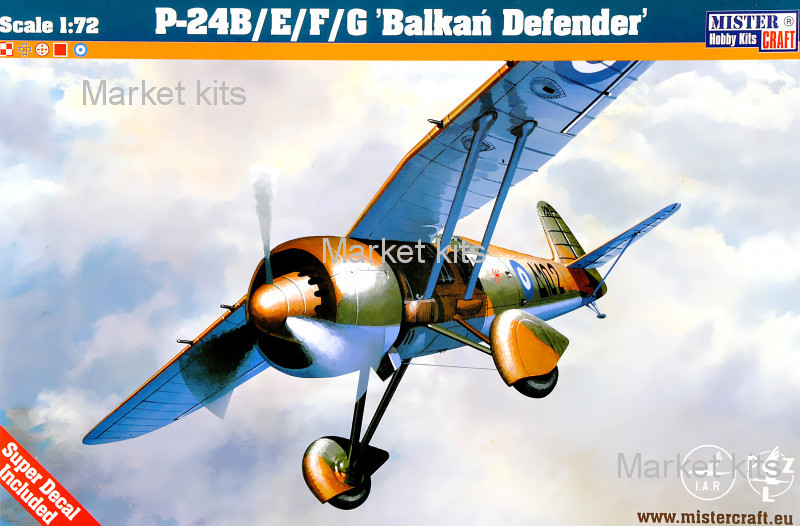 

Истребитель P-24 B/E/F/G "Balkan Defender" 1:72 Mister Craft (MCR-D225)