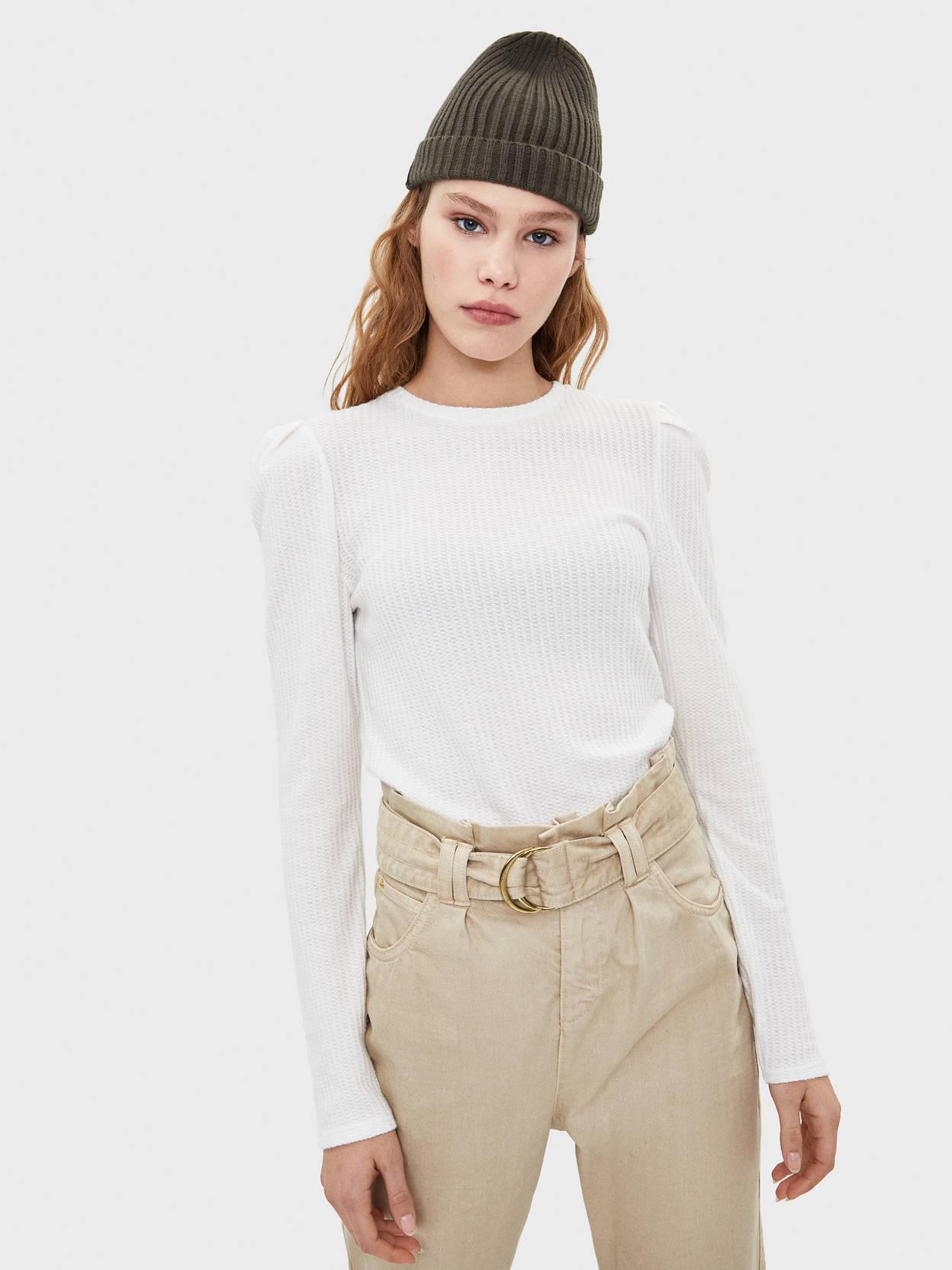 

Джемпер Bershka 6830256712-ACTS M Белый