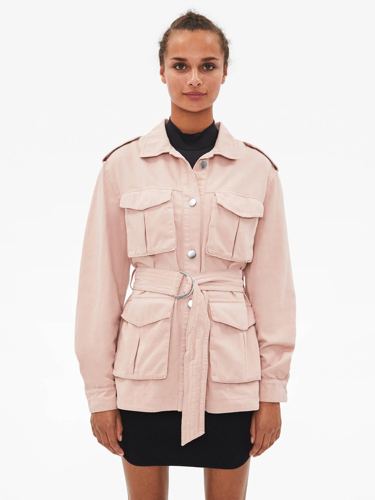 

Ветровка Bershka 6227168902-ACWG XS Розовая