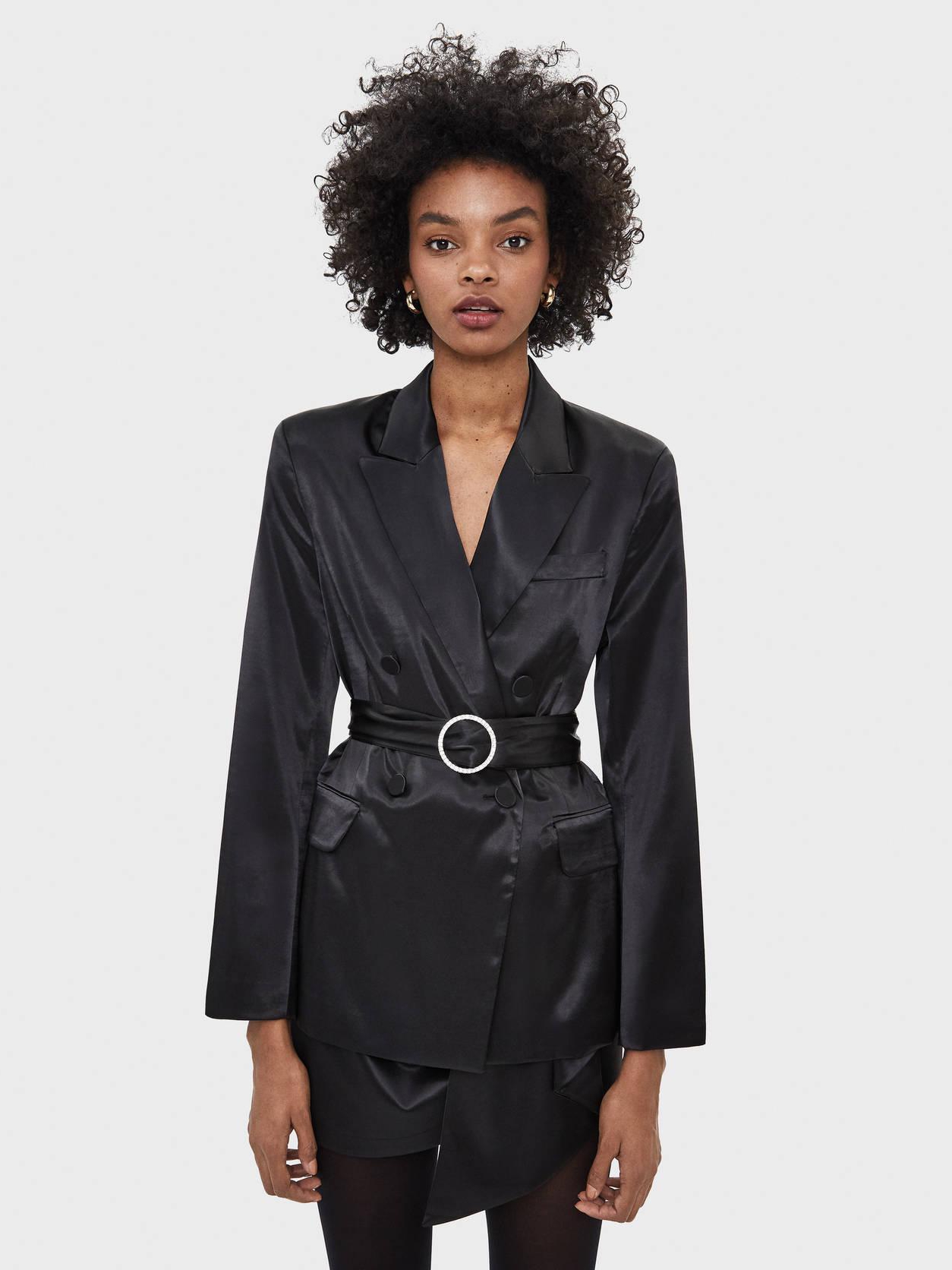 

Пиджак Bershka 6121085800-AAAD S Черный