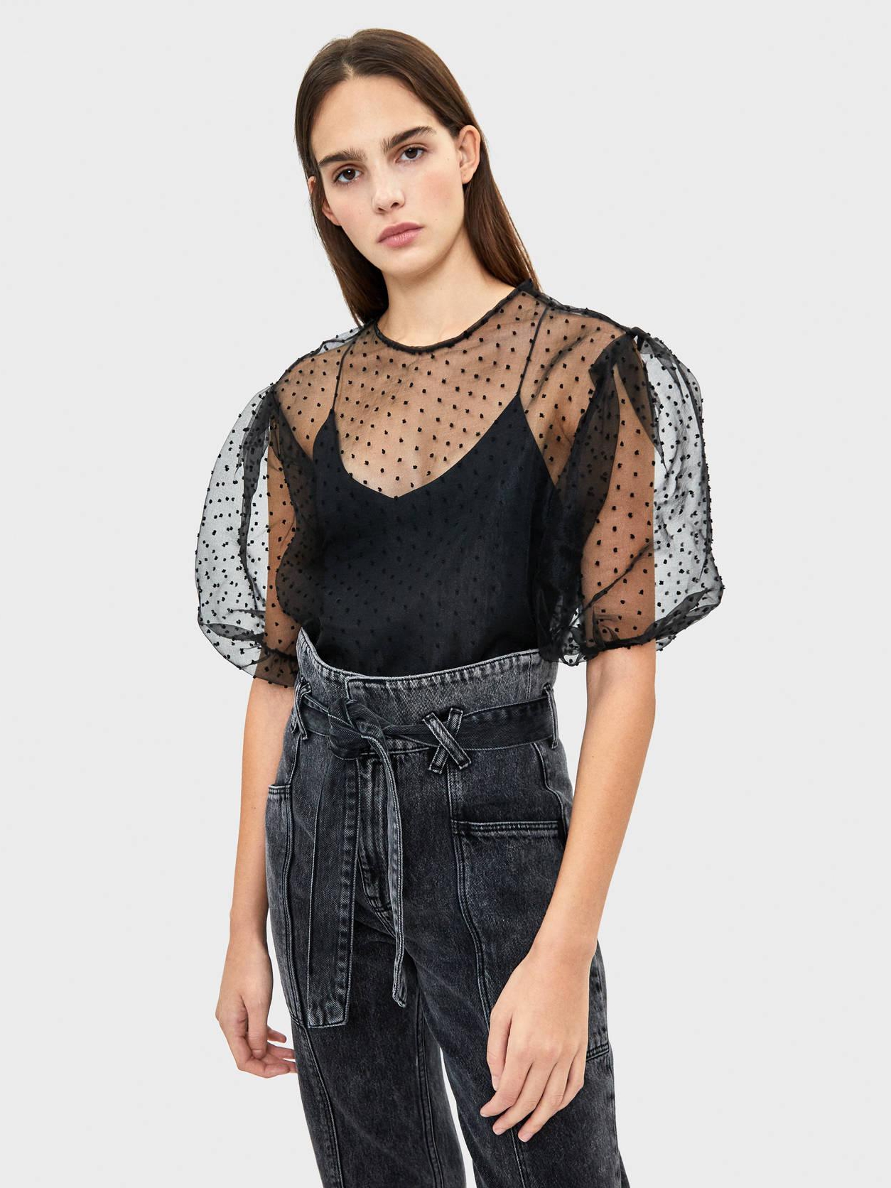

Топ Bershka 5867058800-AAAD L Черный