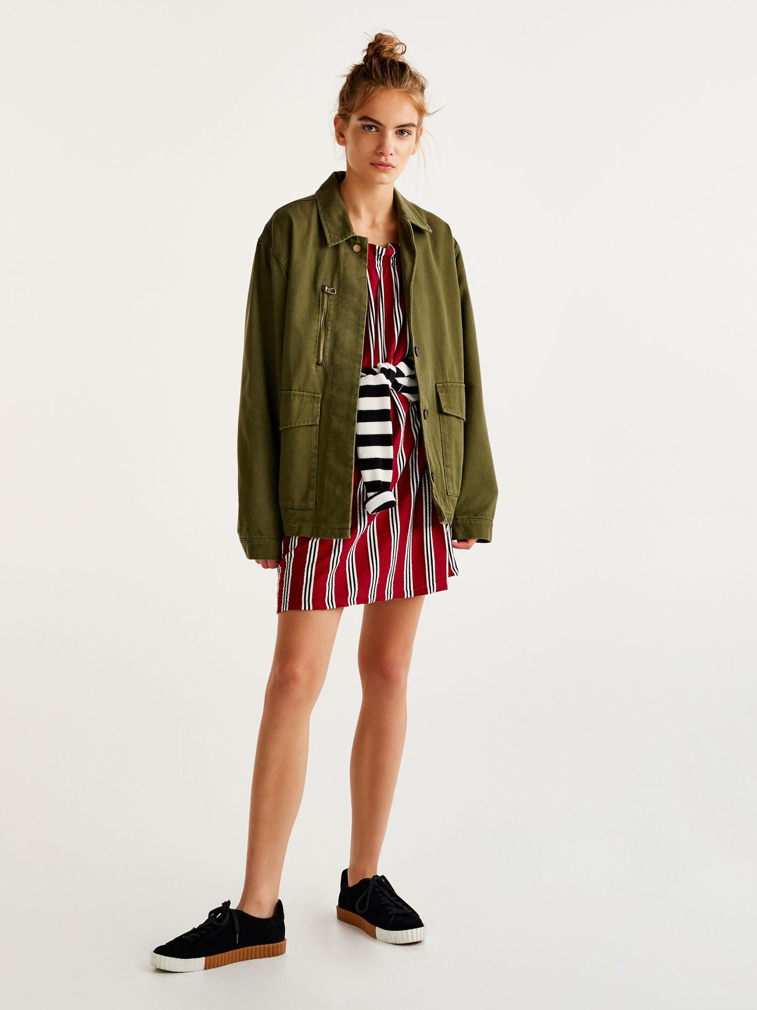

Ветровка Pull & Bear 5714341505-ACUW XL Зеленая