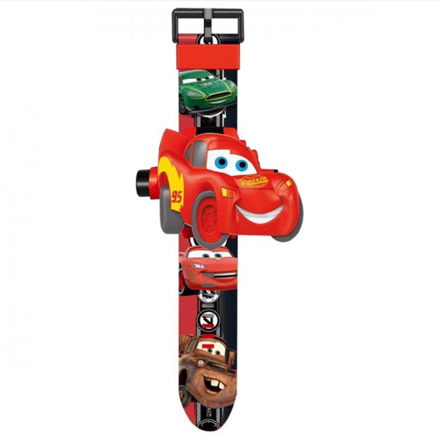 

Детские игровые электронные часы Projector Watch Тачки Молния МакКуин 06188-J Проекционные 24 вида героев