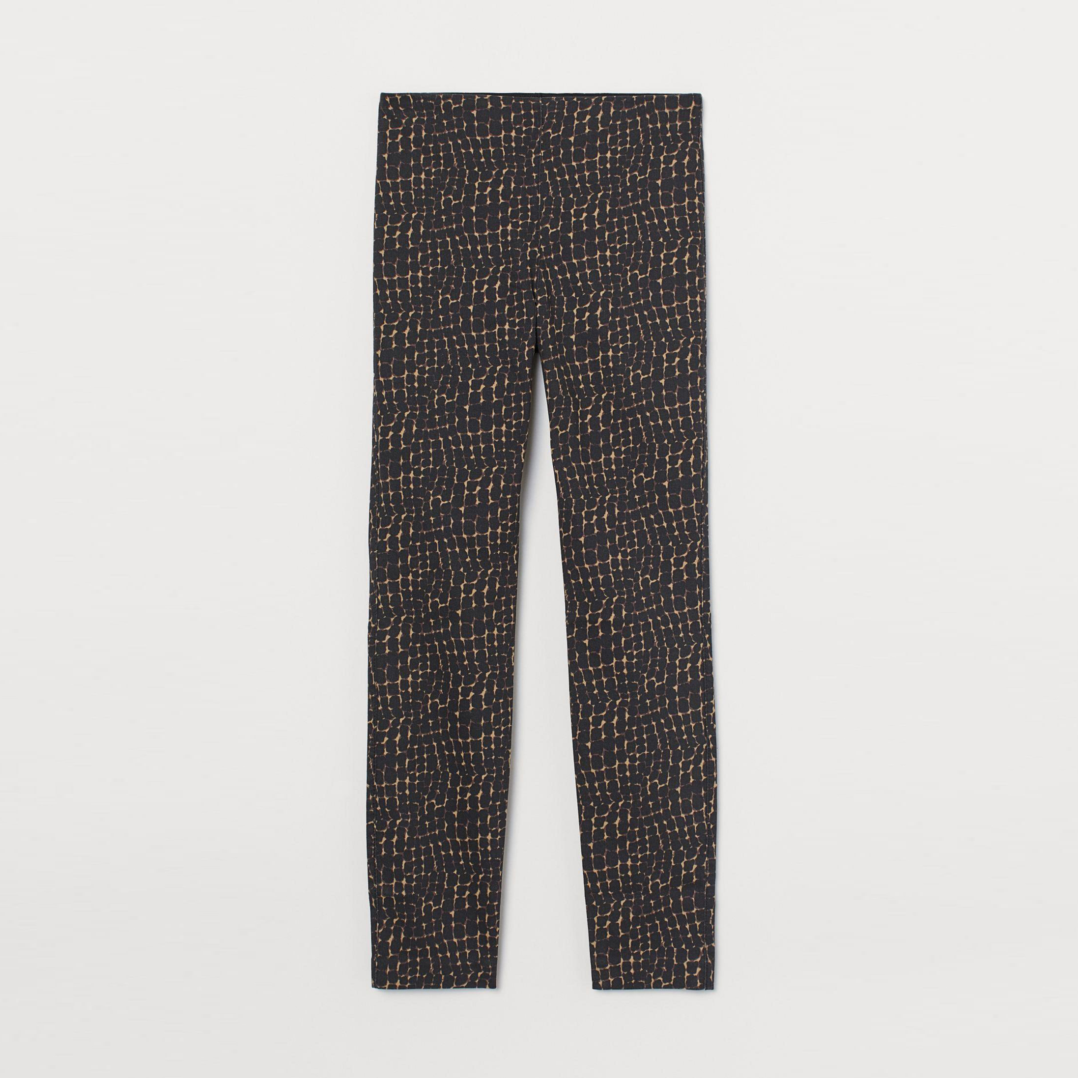 

Брюки H&M 7962100-ACMN 38 Черные с коричневым