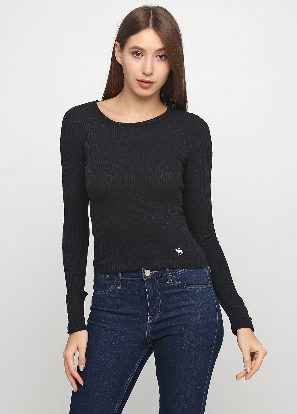 

Лонгслив женский - лонгслив Abercrombie & Fitch AF6028W S Черный