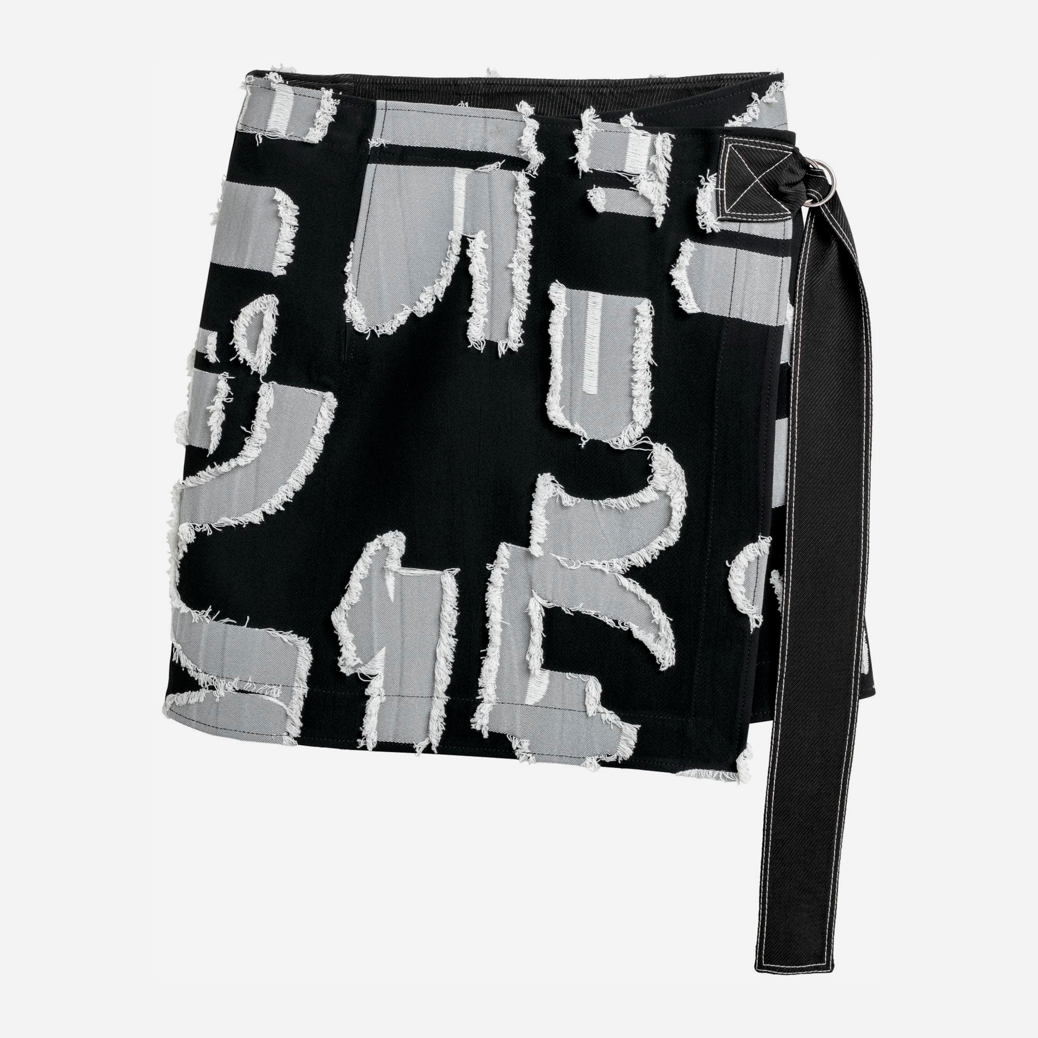 

Юбка H&M 6180497-ABOU 34 Черная с белым