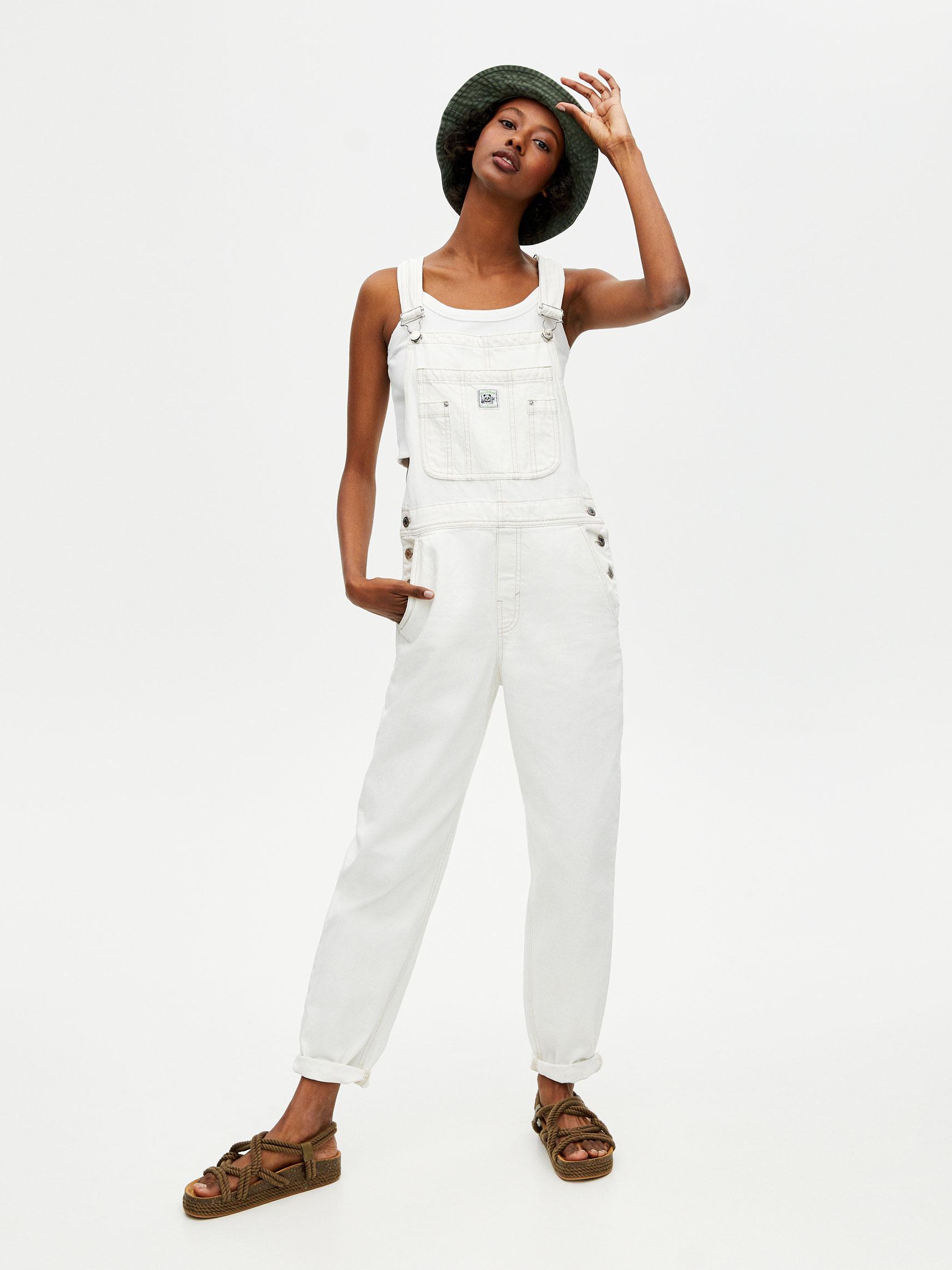 

Джинсовый полукомбинезон Pull & Bear 5637320250-ACTS L Белый