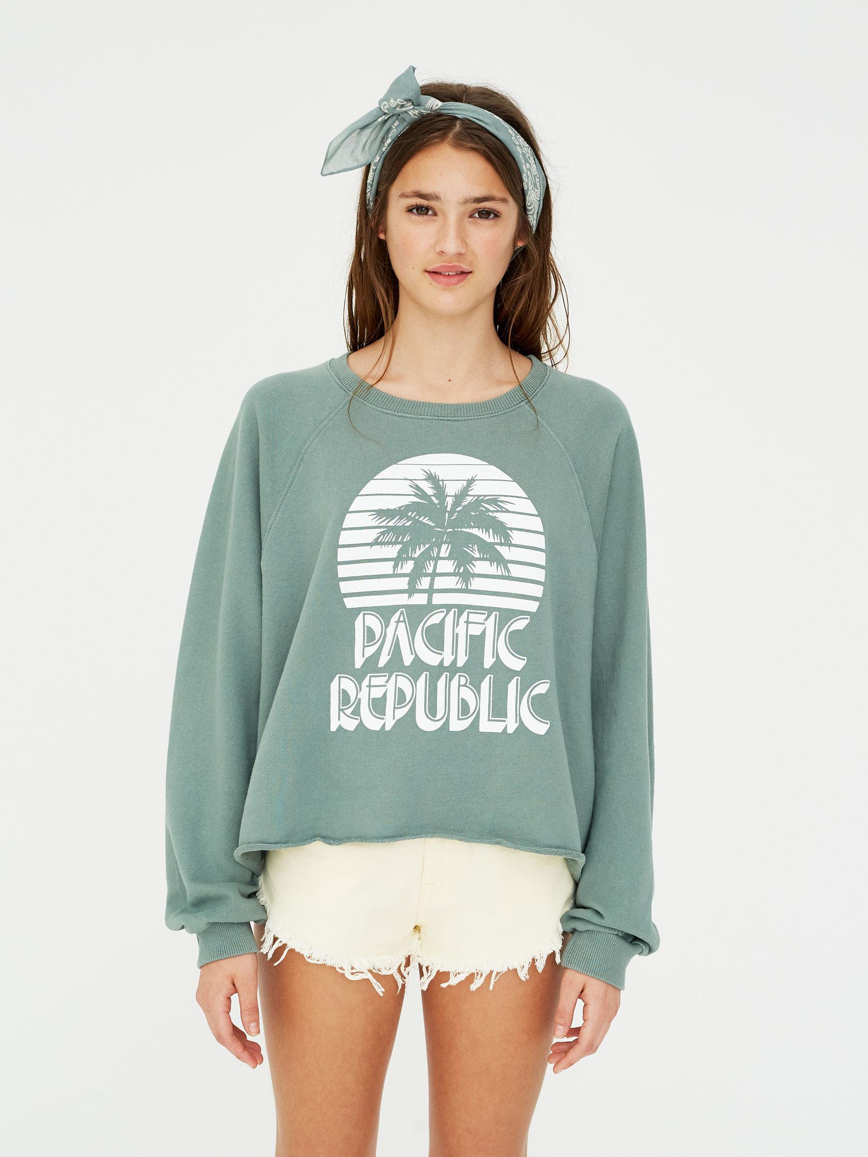

Свитшот Pull & Bear 5594320916-ACVR XS Мятный