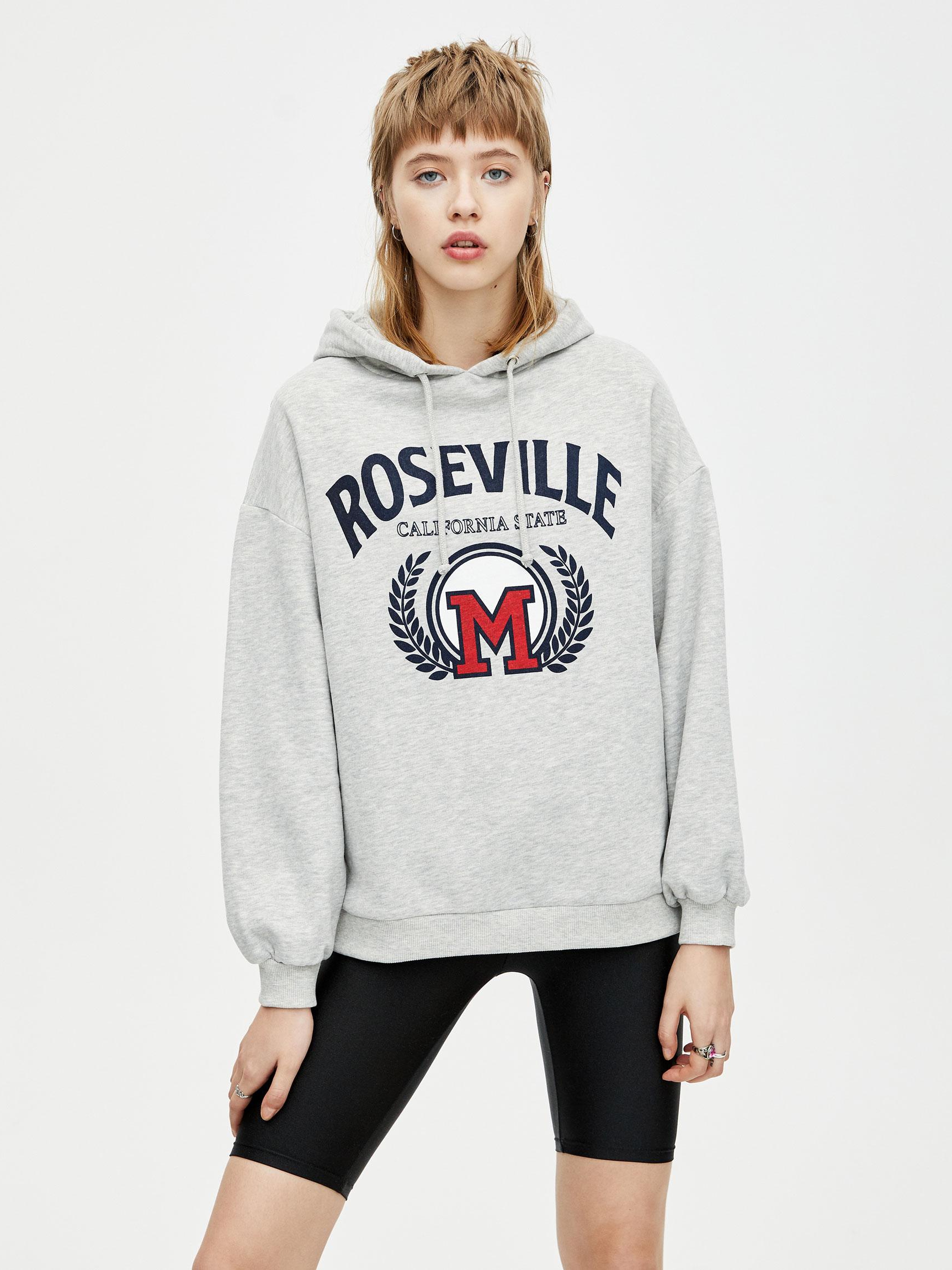 

Худи Pull & Bear 5590348803-AAQS S Серое
