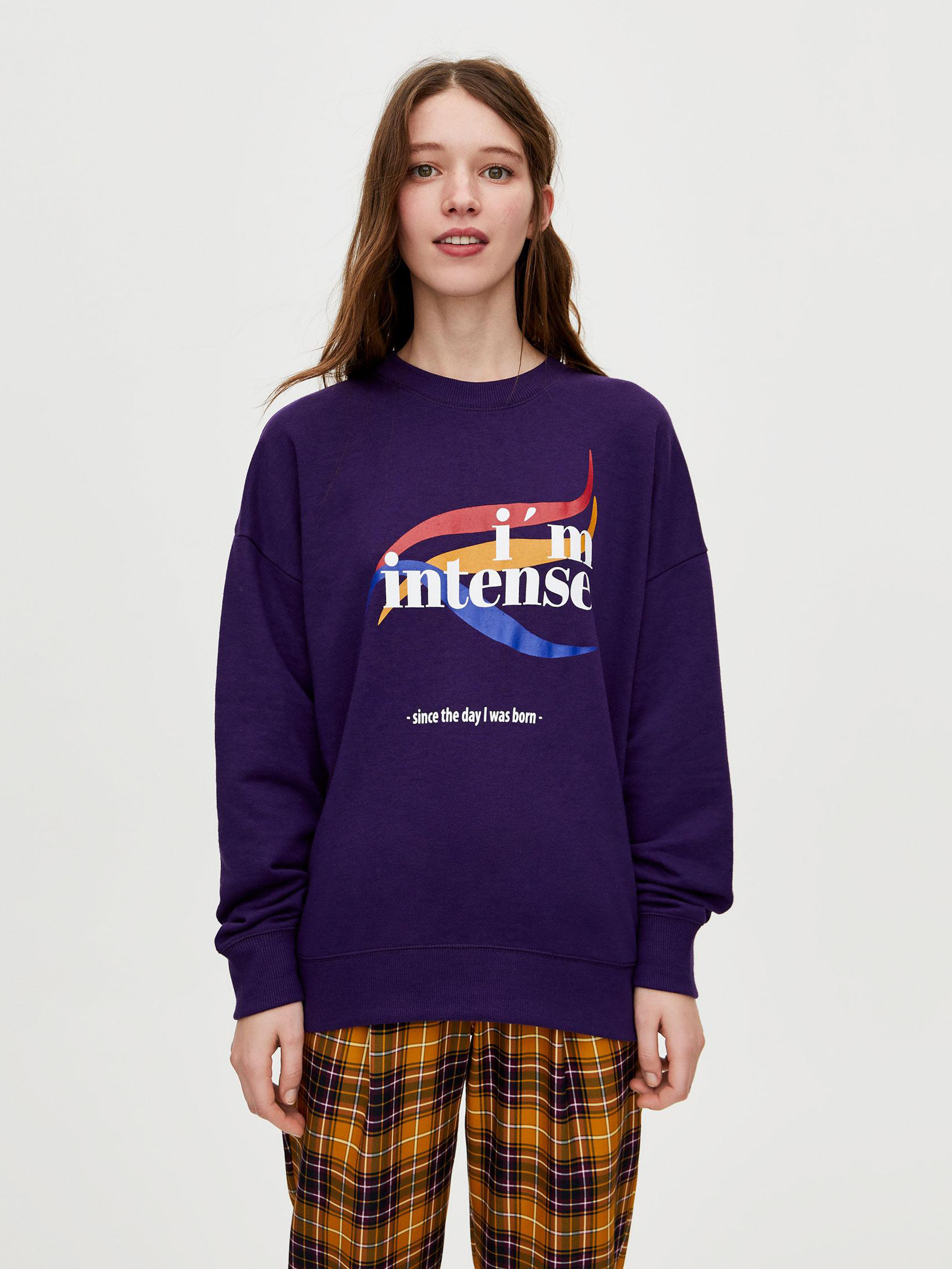 

Свитшот Pull & Bear 5590307611-AAUQ S Фиолетовый