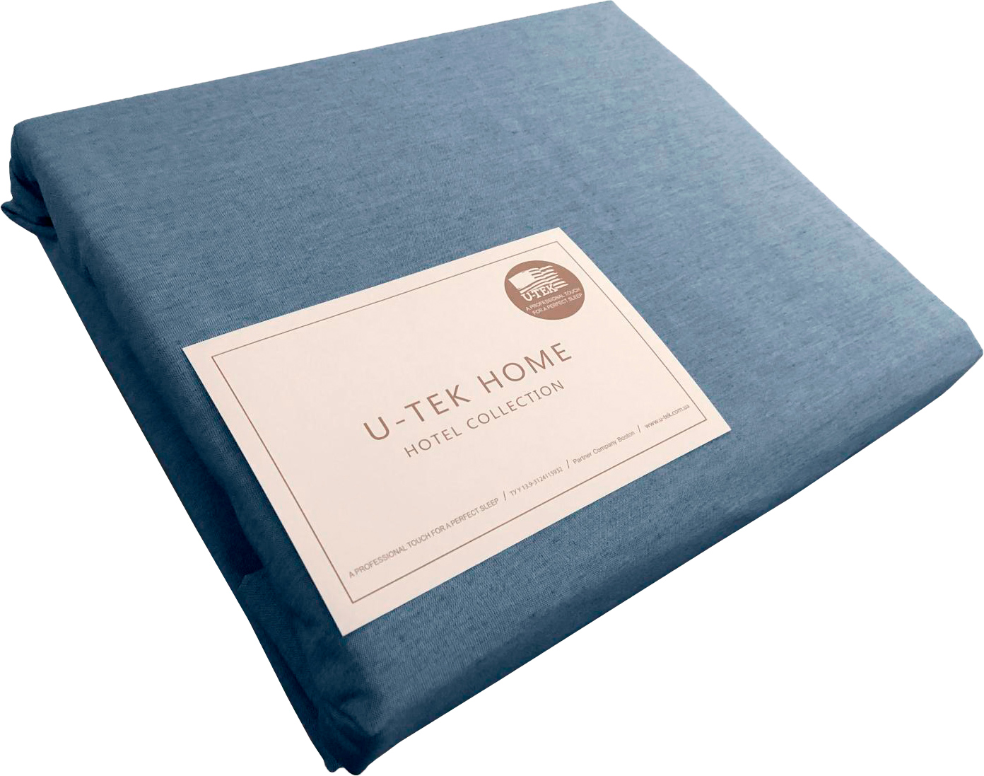 

Простынь U-tek Cotton Melange Blue 90х190