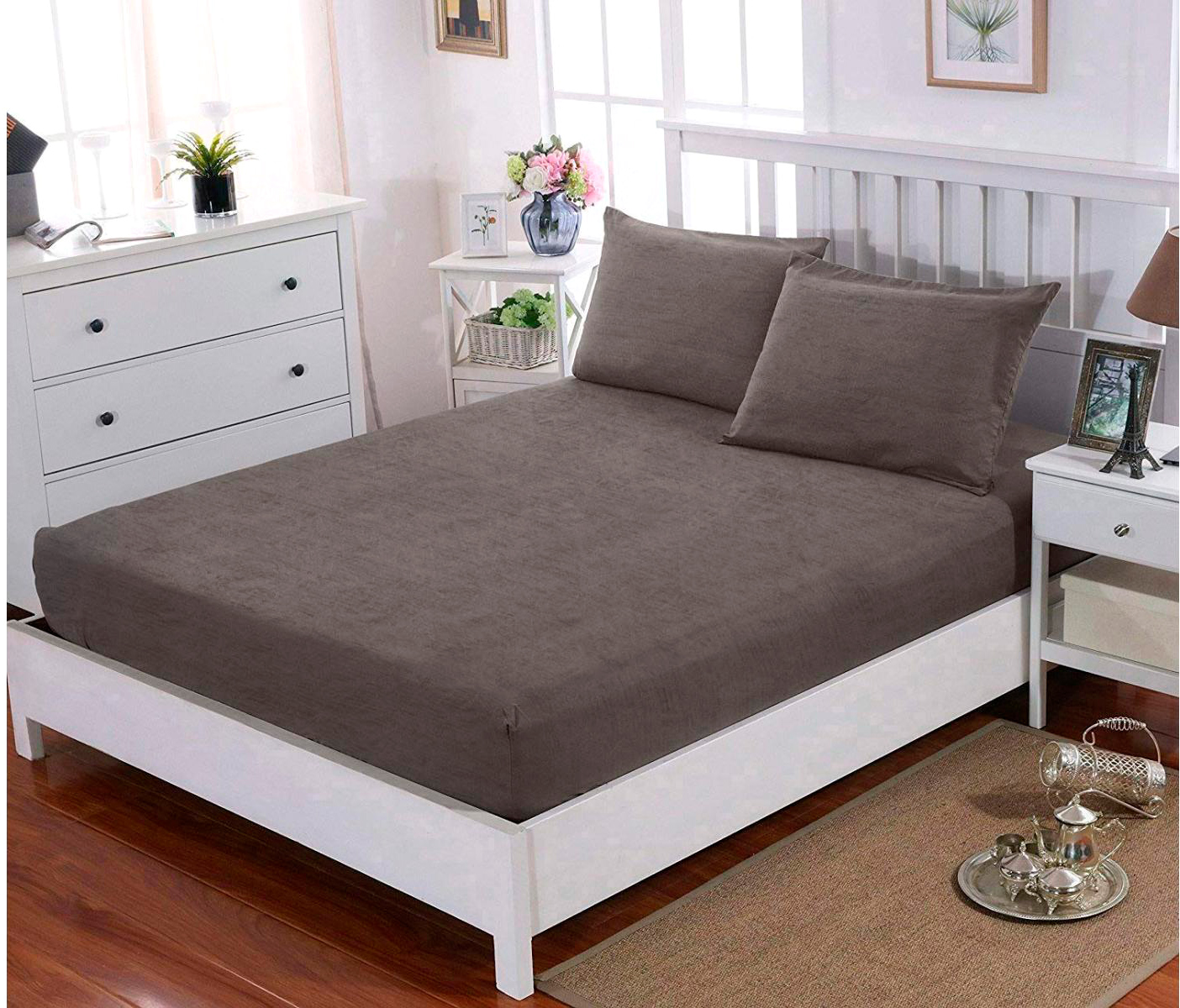 

Простынь U-tek Cotton Melange Cacao 180х190 + Наволочка 50х70 2 шт