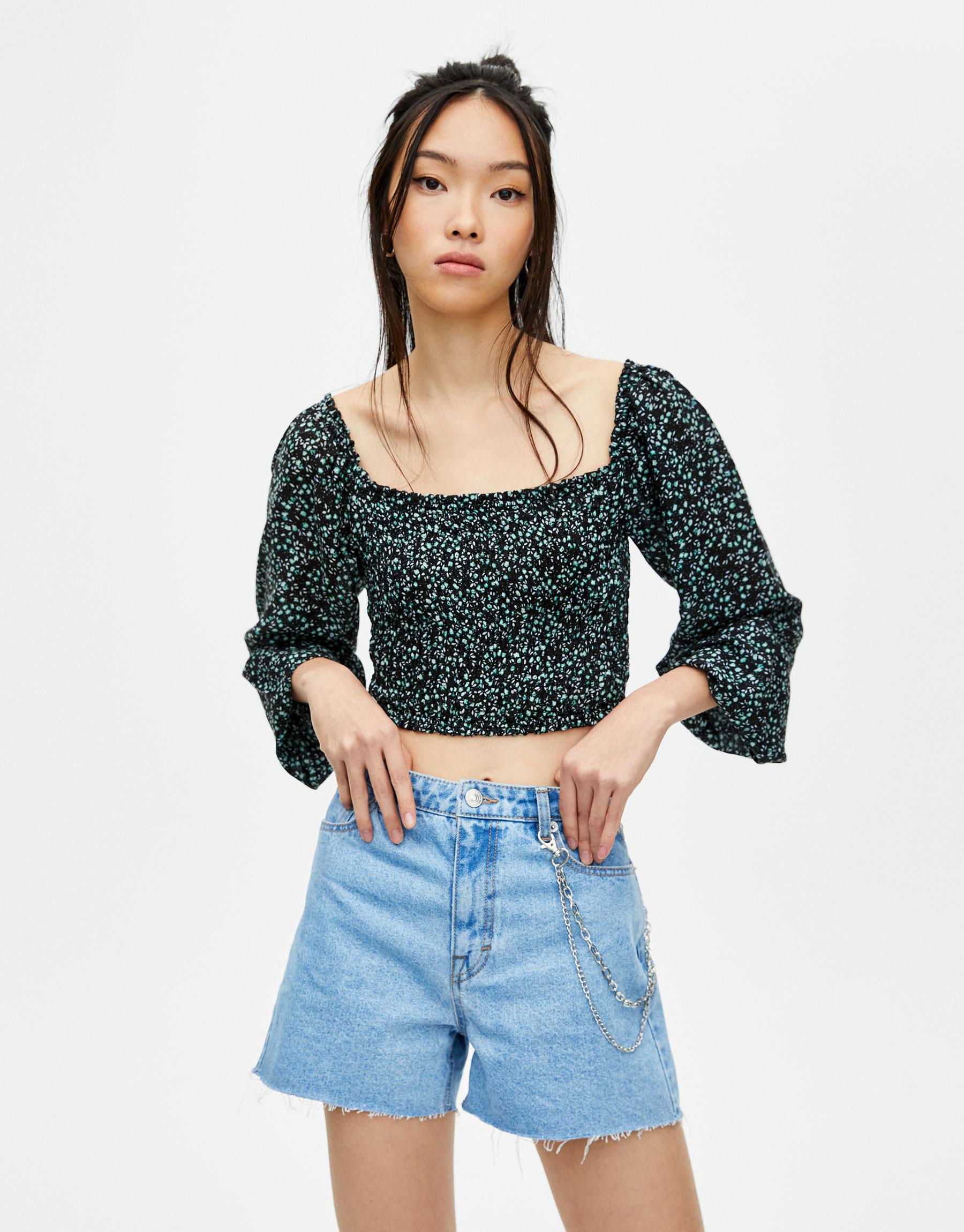 

Топ Pull & Bear 5470363800-ADMZ L Черный