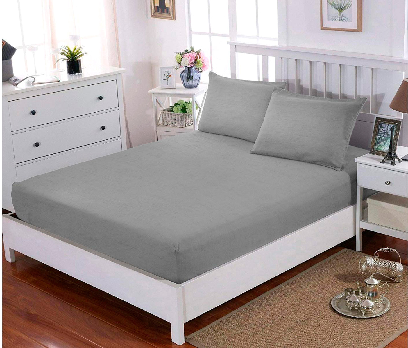 

Простынь U-tek Cotton Melange Grey 200х200