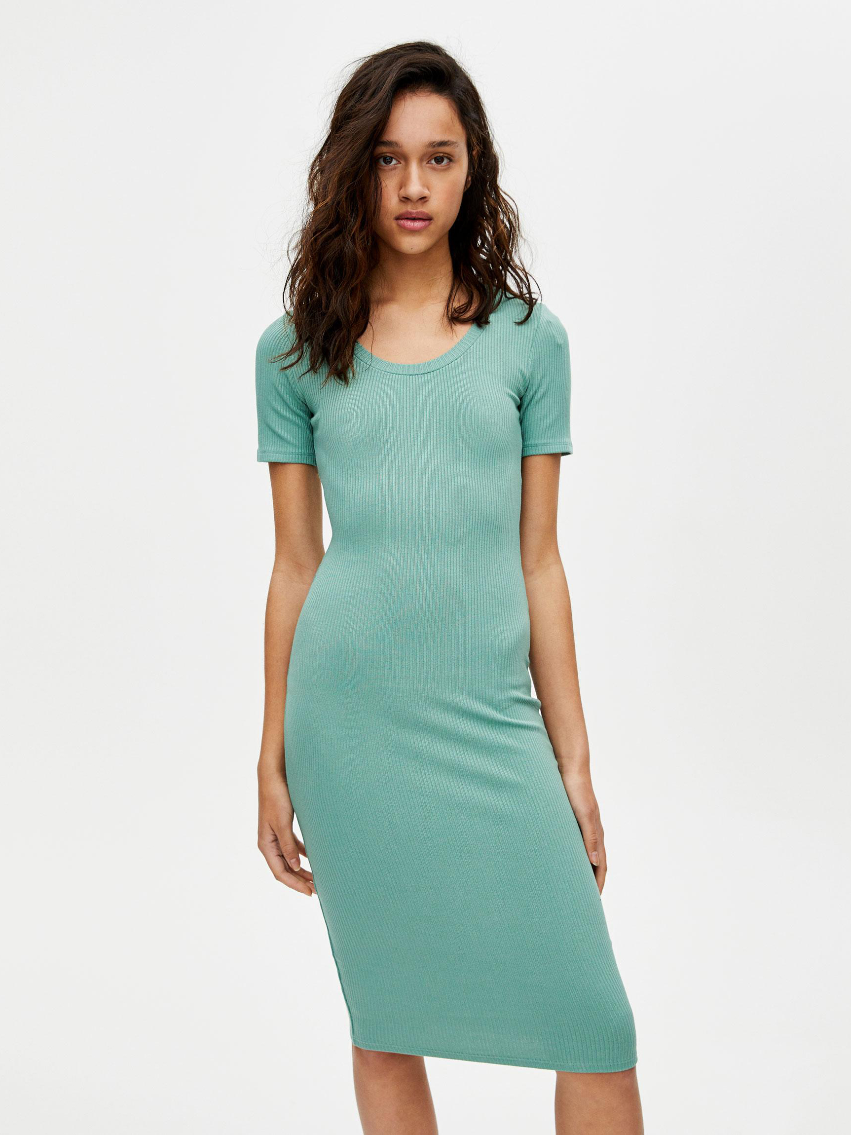 

Платье Pull & Bear 5390372500-ACVR L Мятное