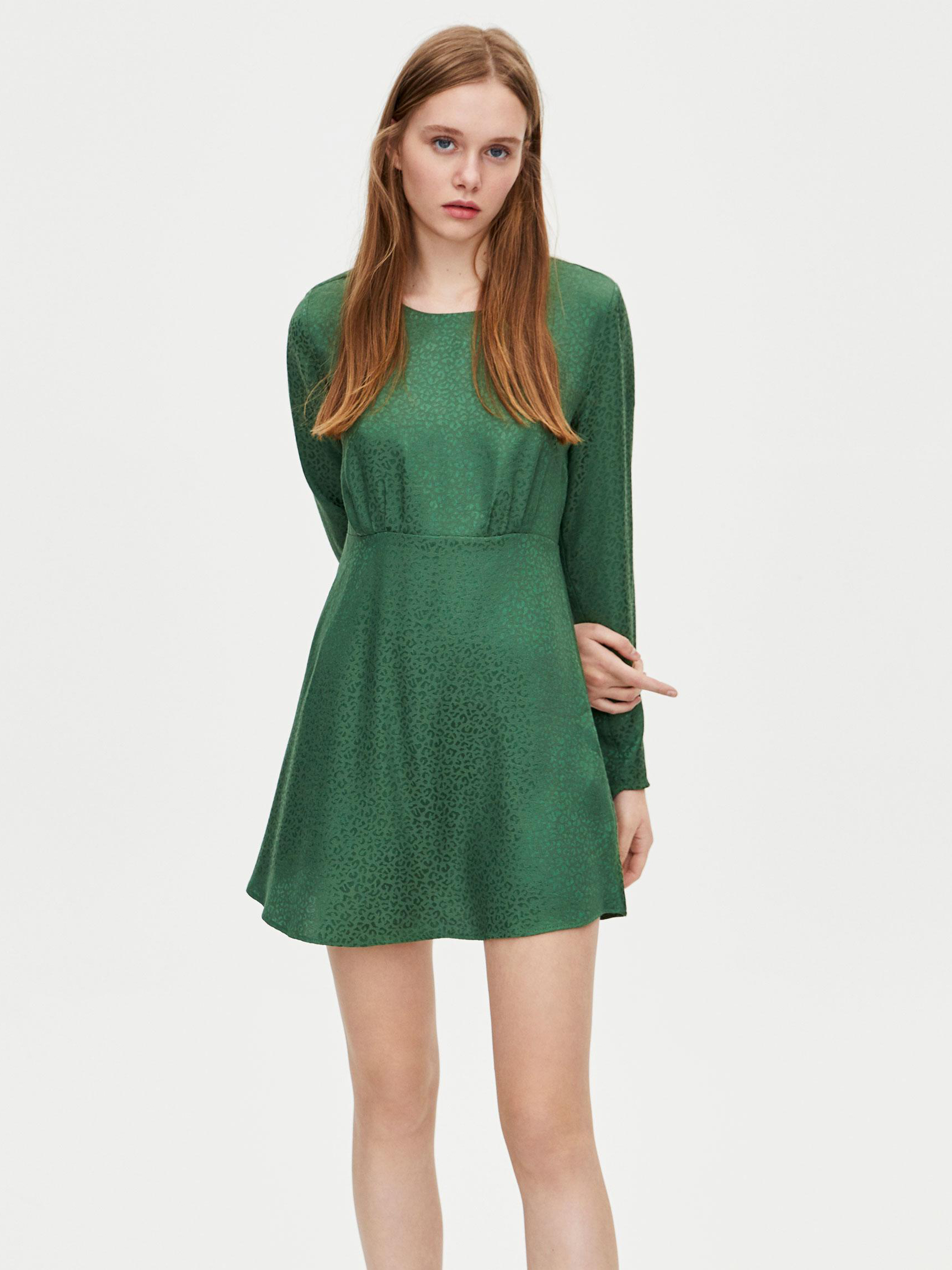 

Платье Pull & Bear 5390326500-AAPL S Зеленое