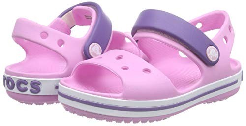 

Босоножки Crocs Crocband С9 25-26 розовые + подарок украшение джибитс