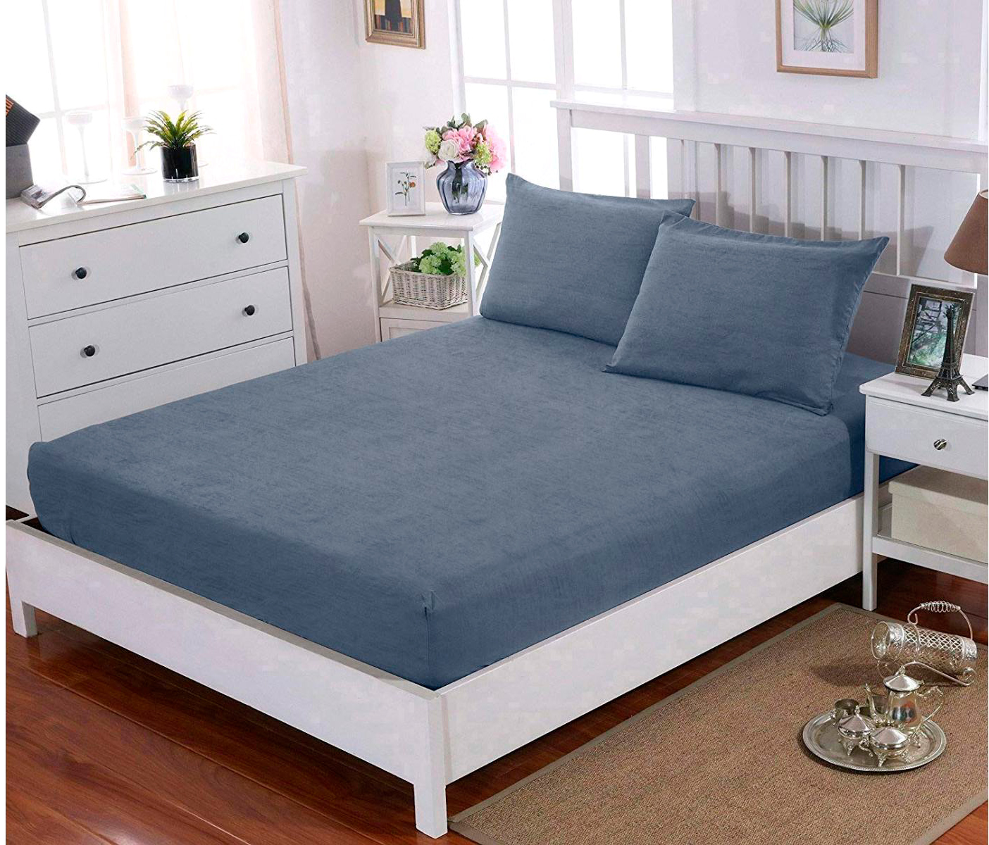 

Простынь U-tek Cotton Melange Blue 160х190 + Наволочка 50х70 2 шт