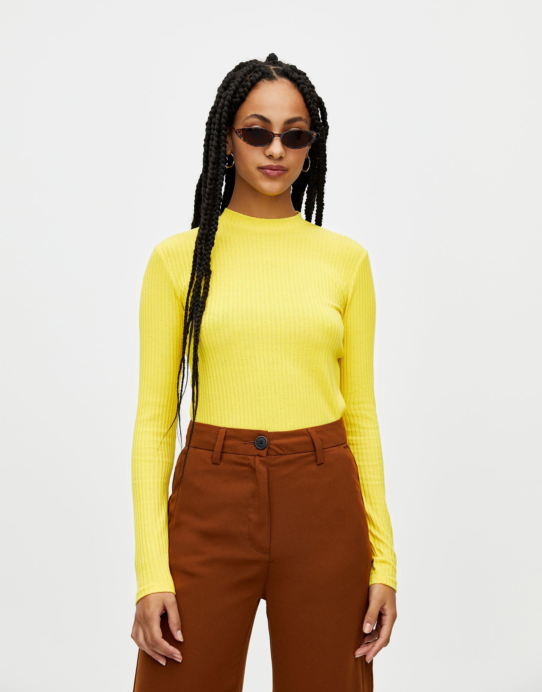 

Гольф Pull & Bear 5246337300-ACUU XS Желтый