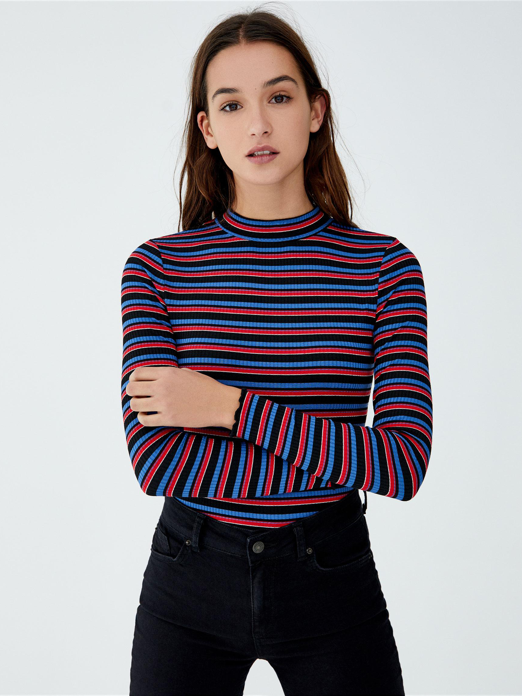 

Гольф Pull & Bear 5244204401-ACCJ M Черный