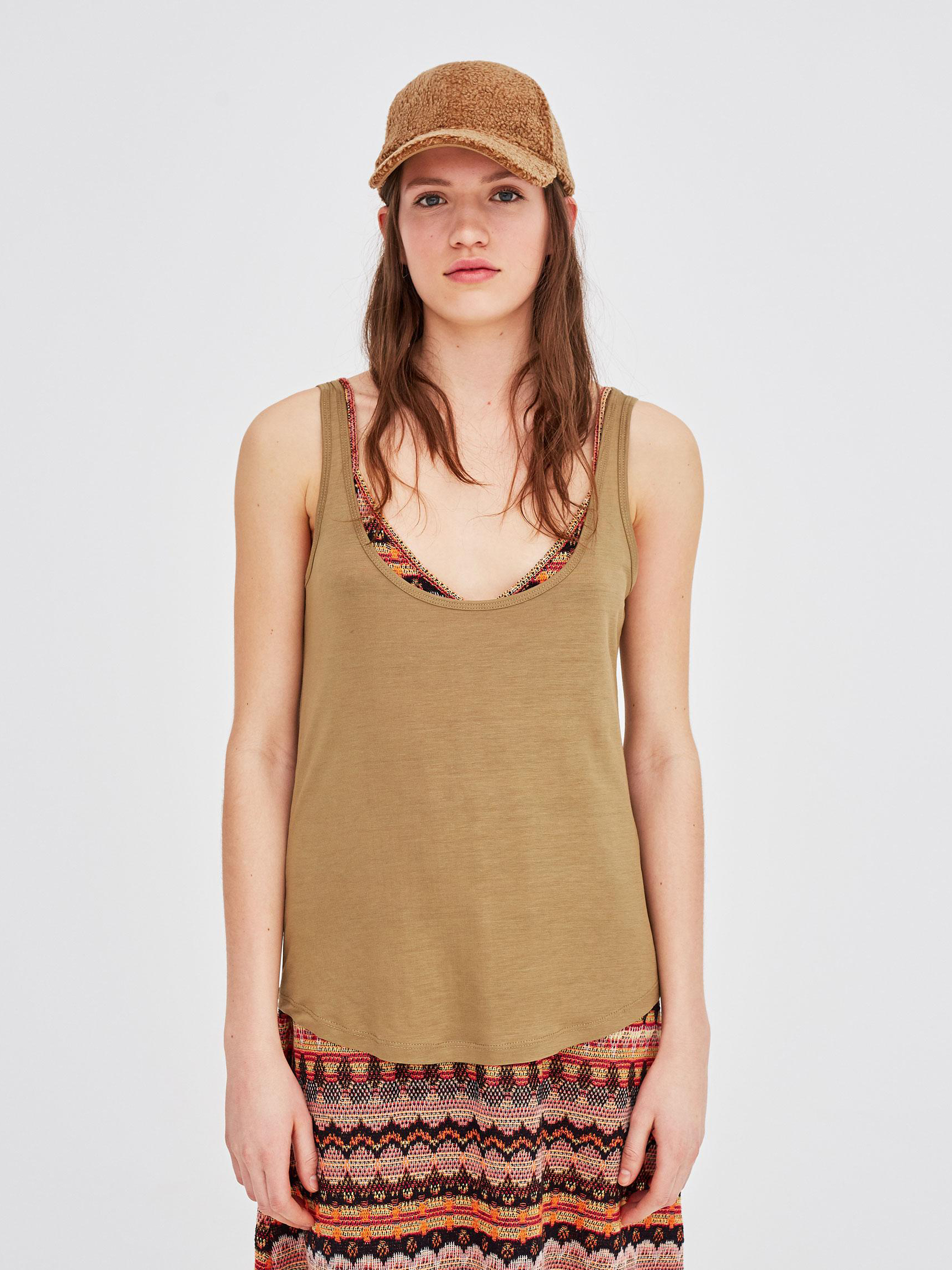 

Майка Pull & Bear 5236347506-ACYC M Хаки
