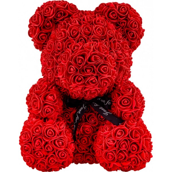 

Мягкая игрушка Bear Мишка из роз Красный 25 см