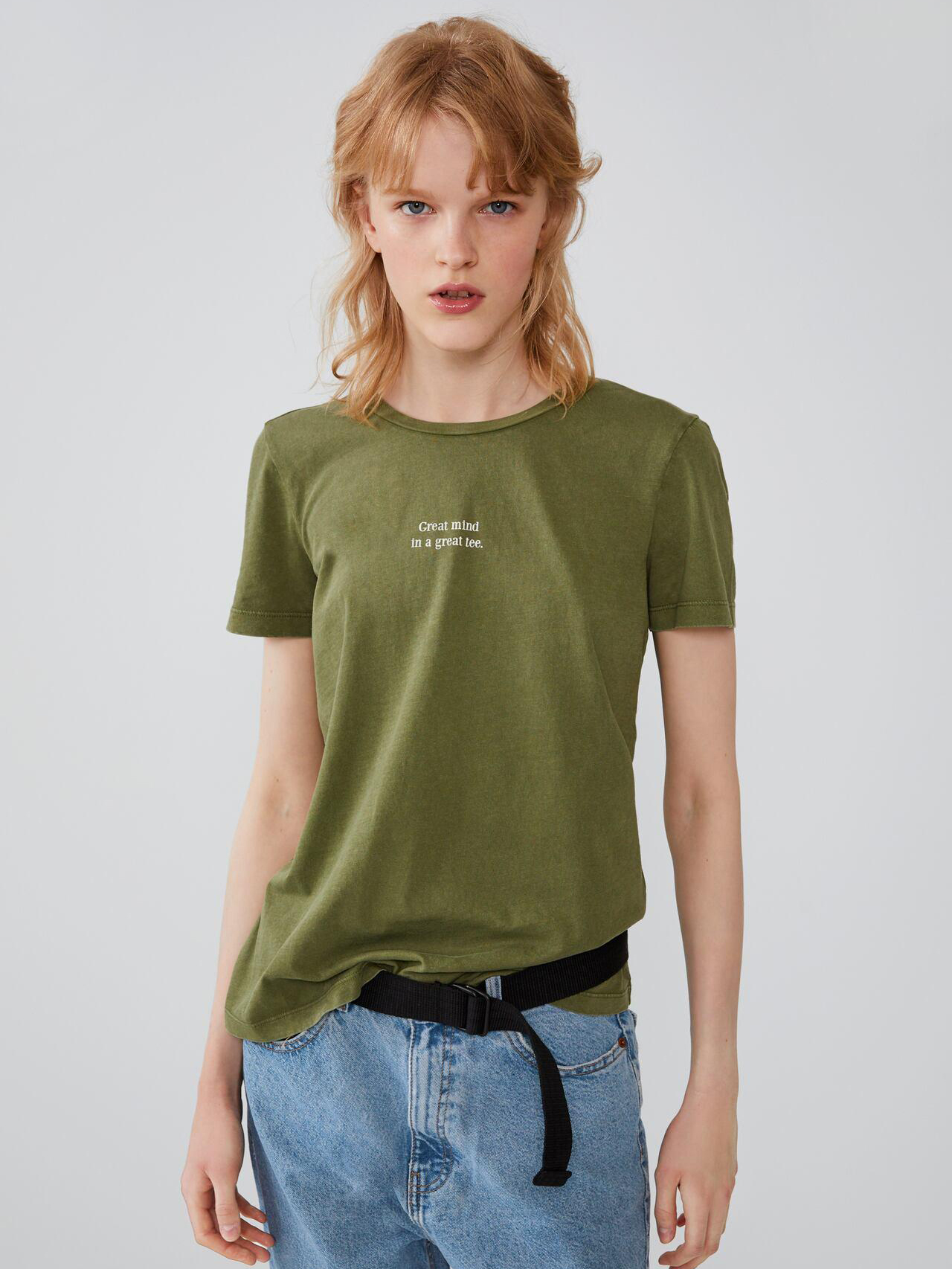 

Футболка Zara 4424851505-AARX M Зеленая