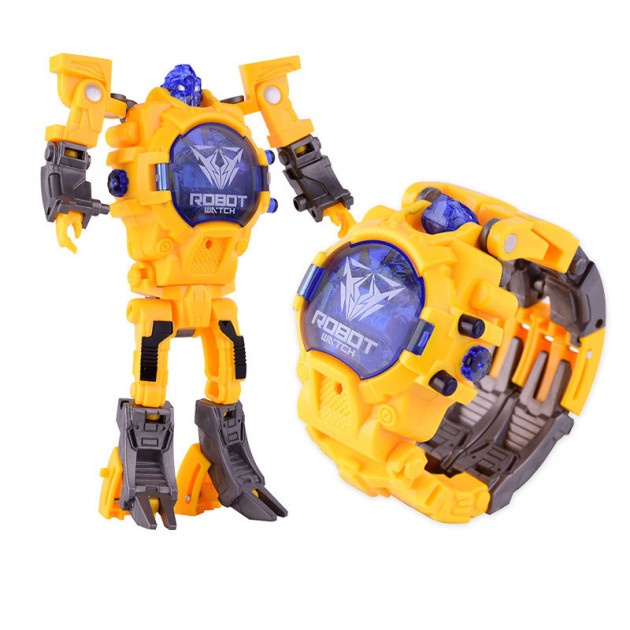 

Детская игрушка Robot Watch часы робот трансформер 2 в 1 Yellow (2020ОР)