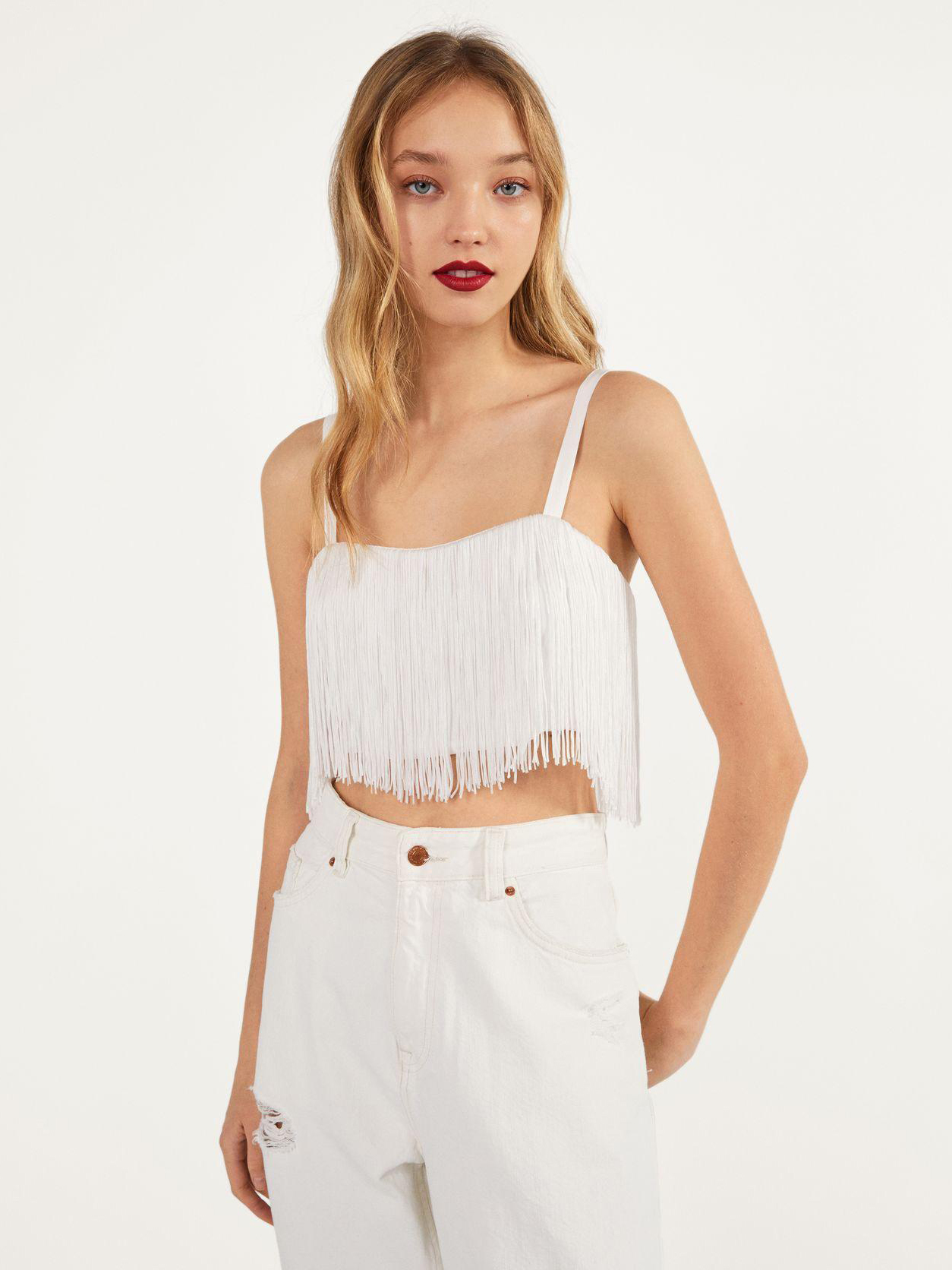 

Топ Bershka 3090286712-ACTS L Белый
