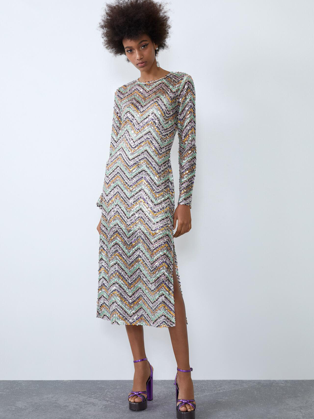 

Платье Zara 2712913330-AANL M Разноцветное
