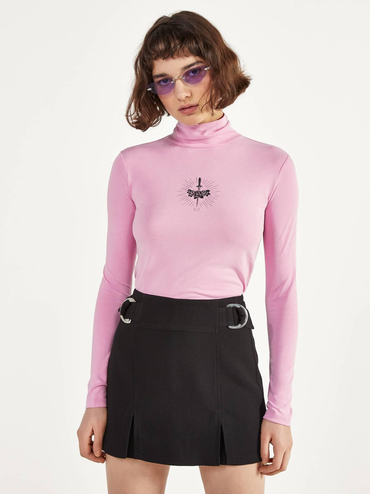 

Гольф Bershka 2194168902-ACWG XS Розовый