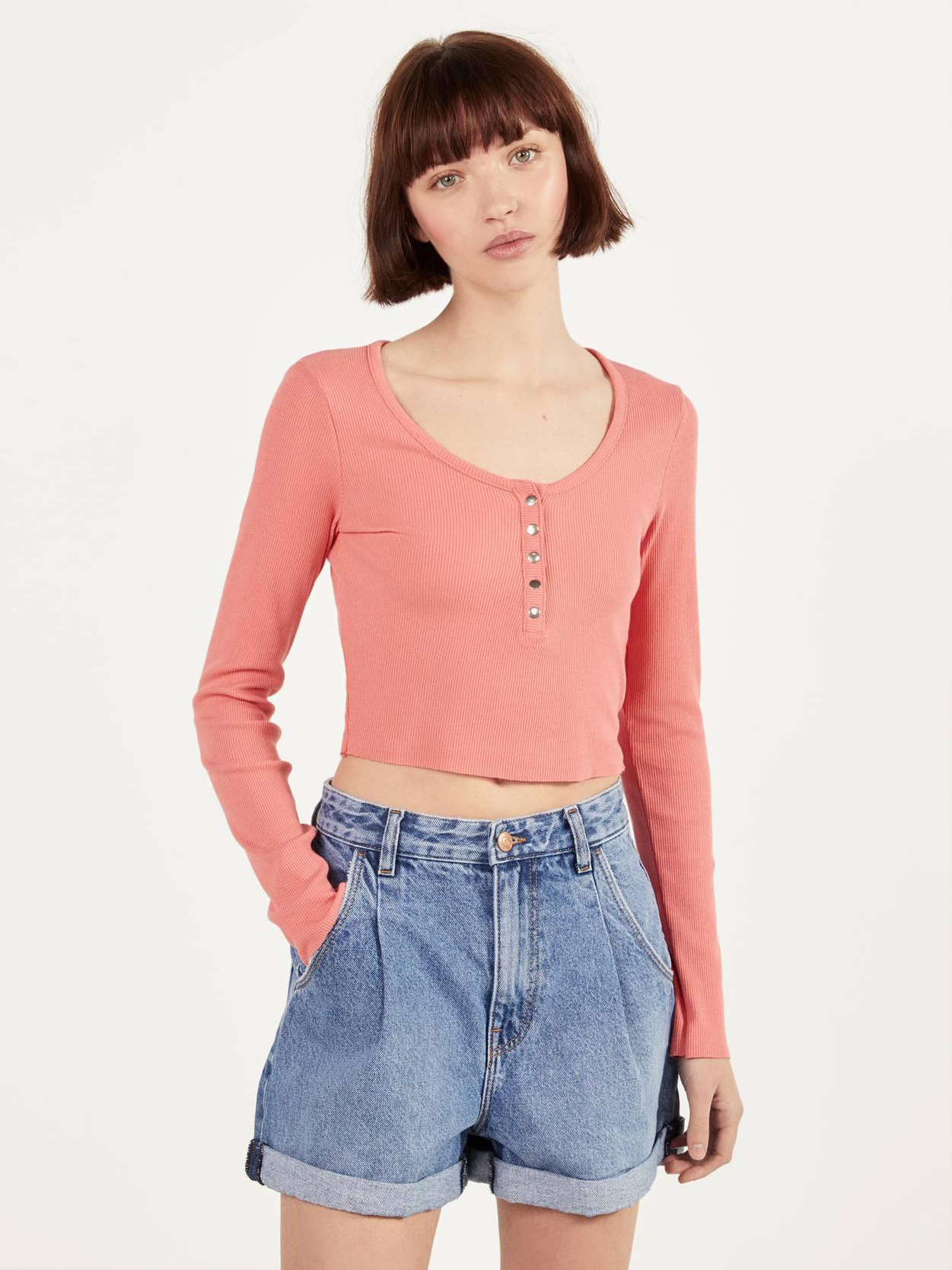 

Топ Bershka 2192880638-ACWG S Розовый
