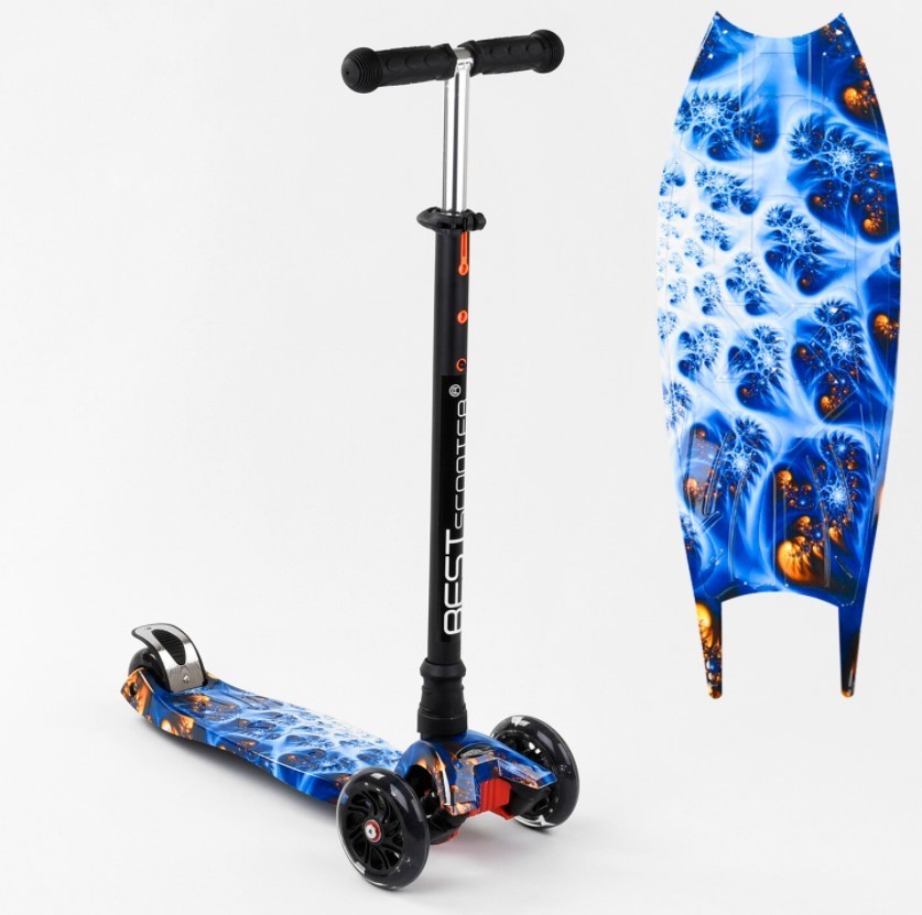 

Самокат Best Scooter Maxi светящиеся колеса для мальчиков Синий BS-206-1