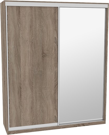 

Шкаф-купе ДОМ Фаворит В206 Дуб сонома трюфель ДСП+Зеркало 200x60x240