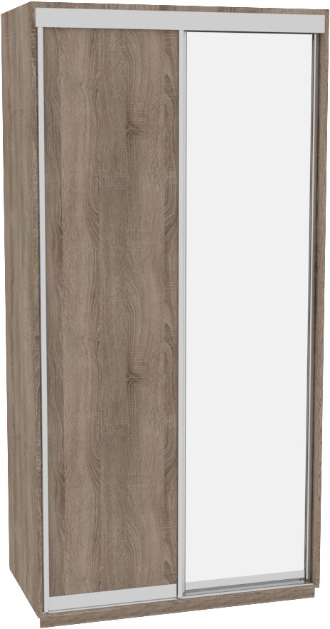 

Шкаф-купе ДОМ Фаворит В146 Дуб сонома трюфель ДСП+Зеркало 140x60x220