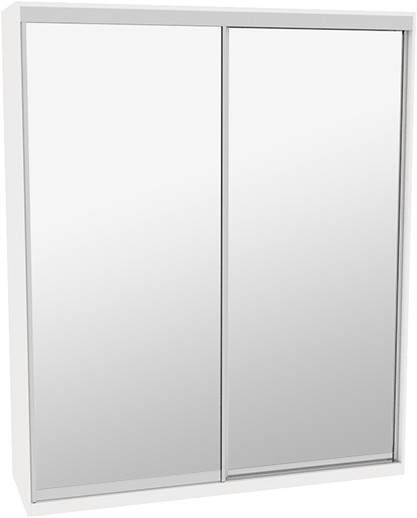 

Шкаф-купе ДОМ Фаворит В206 Белый Зеркало 200x60x240