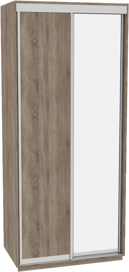 

Шкаф-купе ДОМ Фаворит В106 Дуб сонома трюфель ДСП+Зеркало 100x60x220
