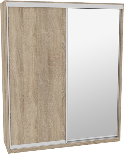 

Шкаф-купе ДОМ Фаворит В206 Дуб сонома ДСП+Зеркало 200x60x220