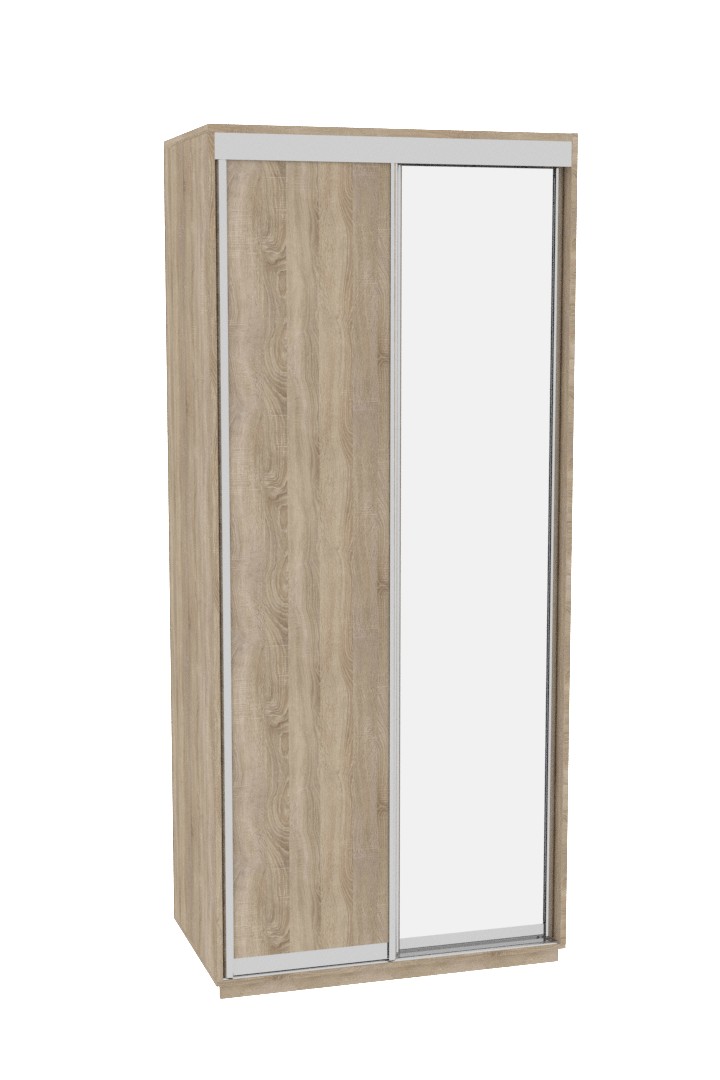

Шкаф-купе ДОМ Фаворит В106 Дуб сонома ДСП+Зеркало 100x60x220